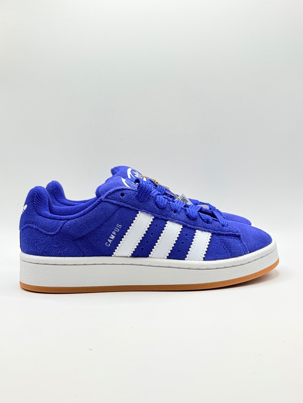 Adidas Campus 00s J Sneakers Size 4.5Y/5.5 Womens Blue Suede White Stripes